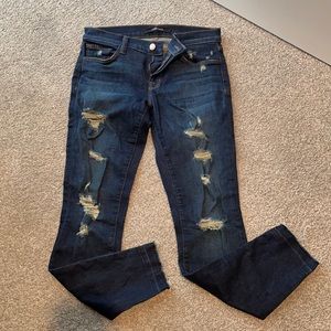 J Brand size 27 distressed jeans
